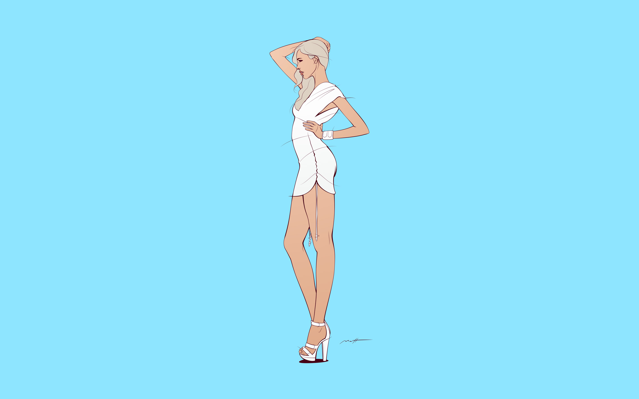 Study– Little White Dress