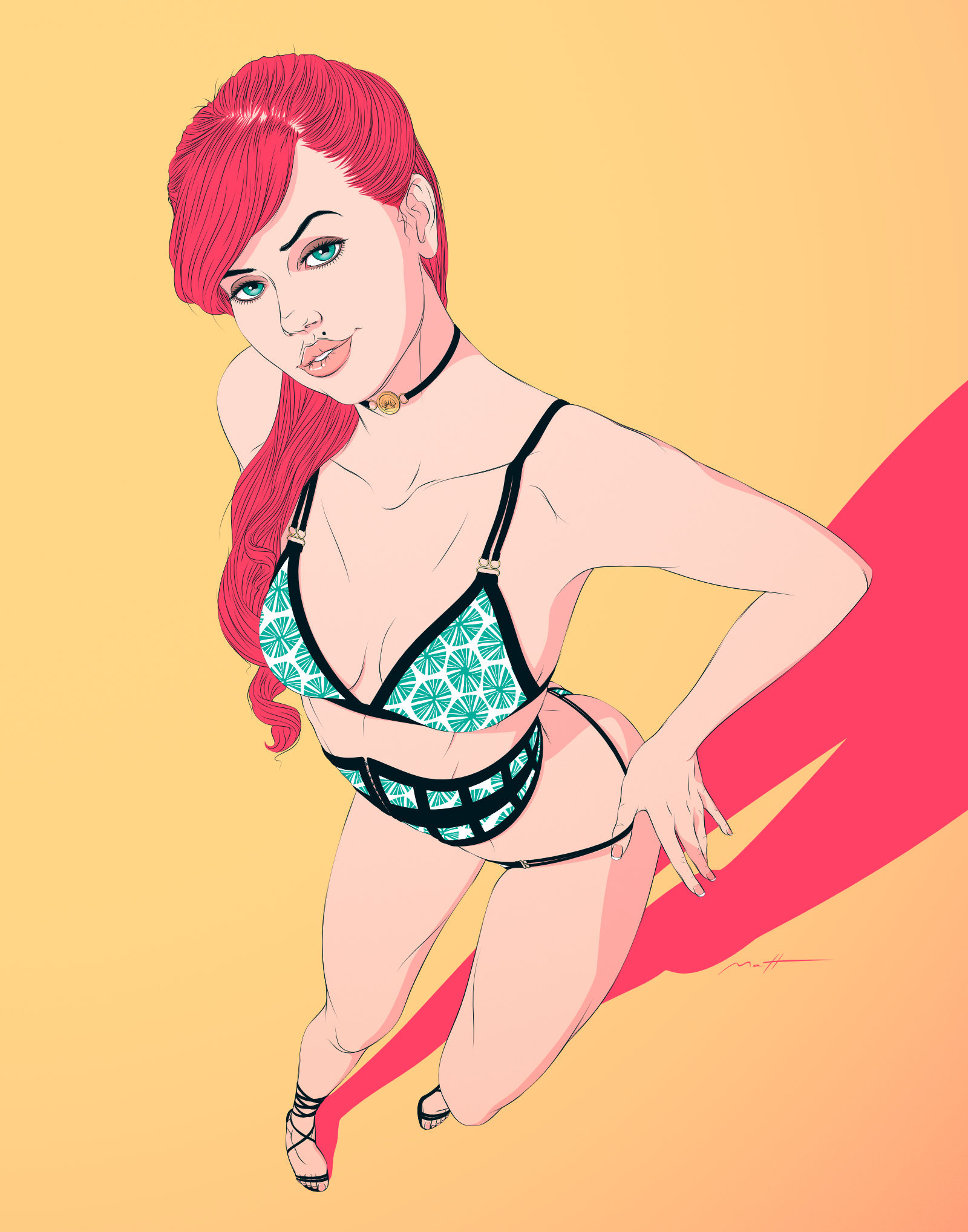 Pinup– Coral